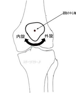 膝蓋骨の内旋・外旋